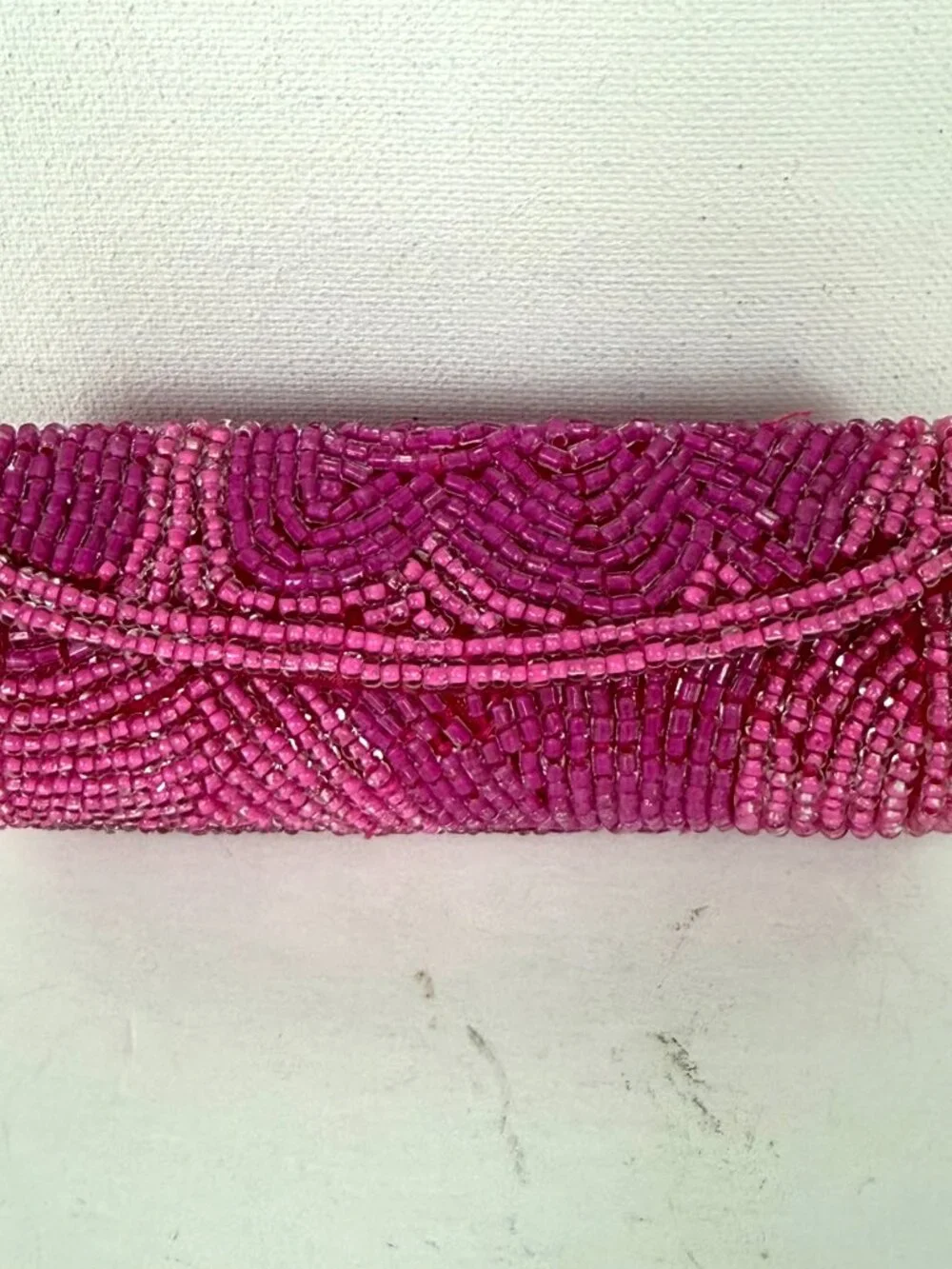 Mary Kay Signature Black Raspberry Lipstick 9074 in Hot Pink Beaded Case Holder